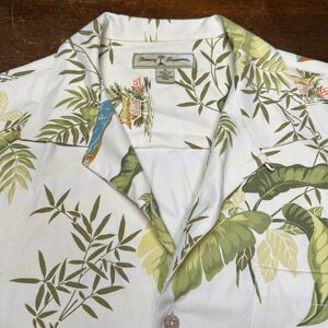 Tommy Bahama Hawaii Silk Short Sleeve Button Front Shirt Mens M Floral Girls